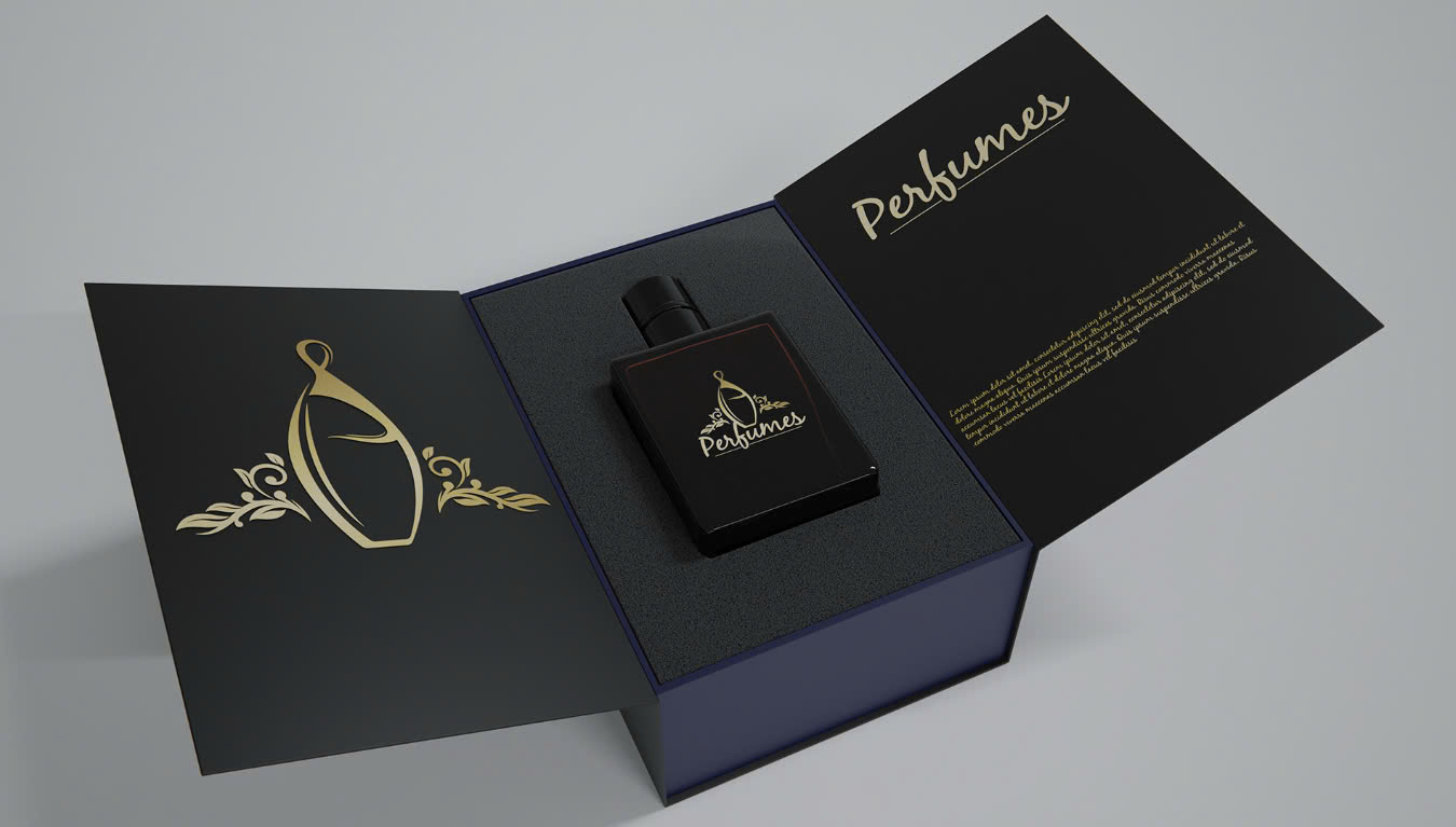 Thiết kế hộp đựng nước hoa từ các chất liệu giấy bền, dẹp 